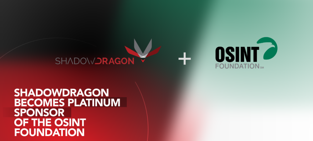 ShadowDragon is now a Platinum Level Sponsor partner with the OSINT Foundation