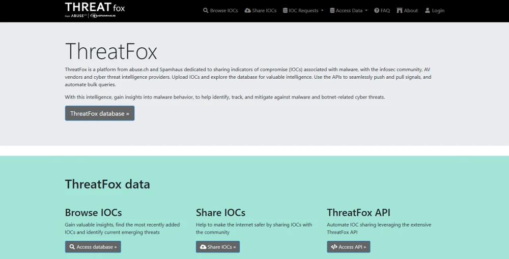 ThreatFox (by abuse.ch)