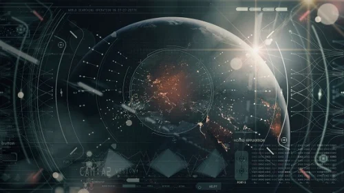 Globe and data connections, OSINT concept